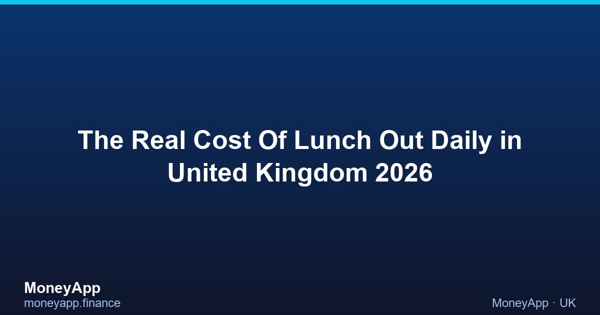 The Real Cost Of Lunch Out Daily in United Kingdom 2026