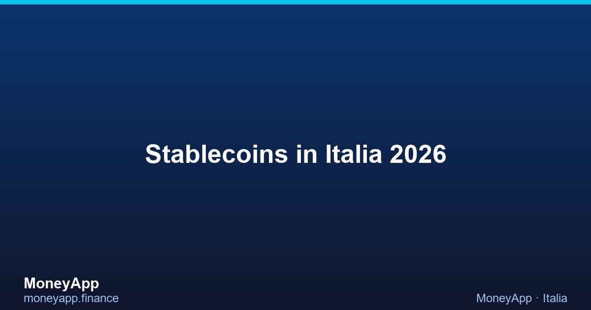 Stablecoins in Italia 2026